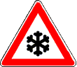 Zeichen 113, Schnee- oder Eisglätte
